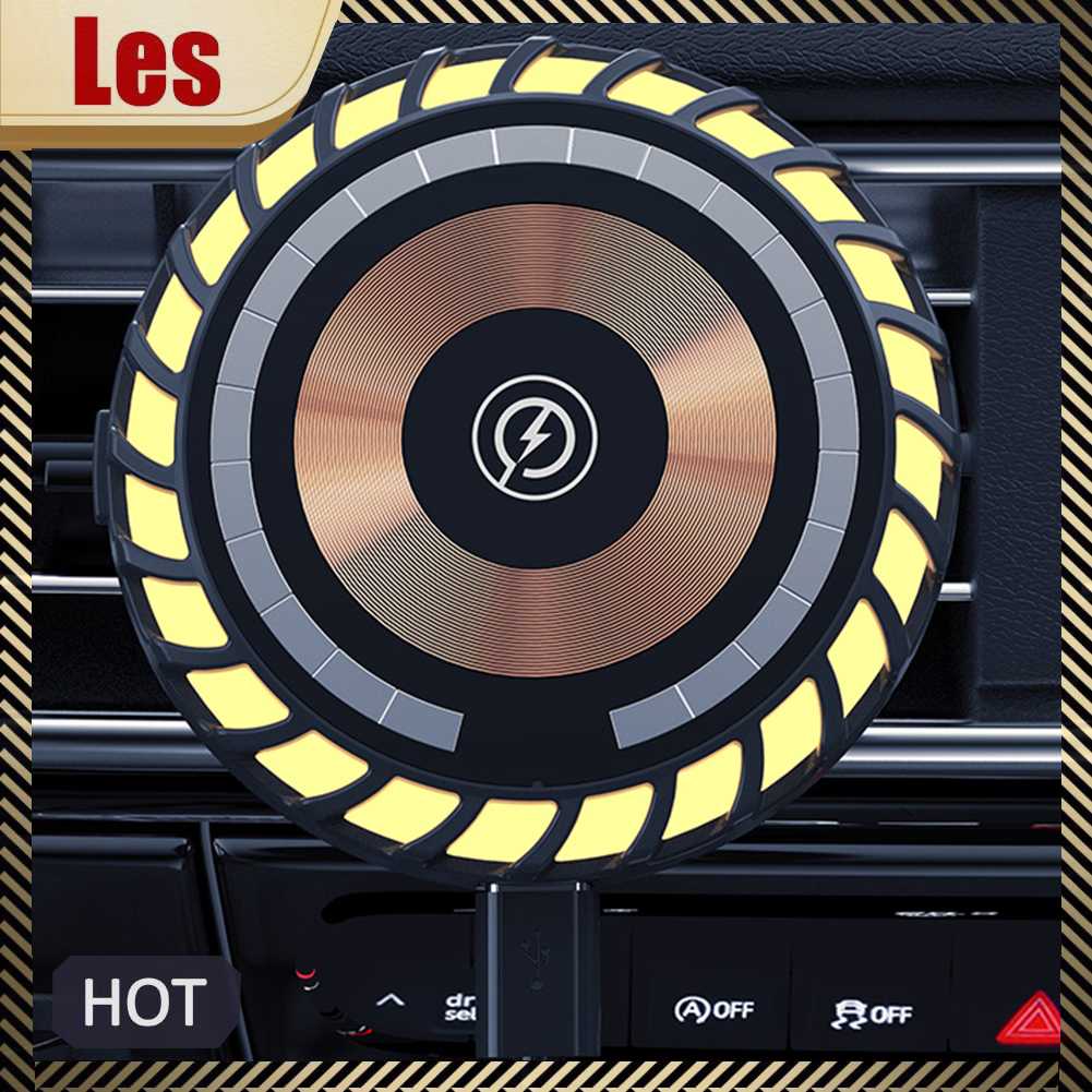 Giá Đỡ Điện Thoại Gắn Lỗ Thông Gió Xe Hơi 15W RGB Cho lphone 14 13 12 Pro Max