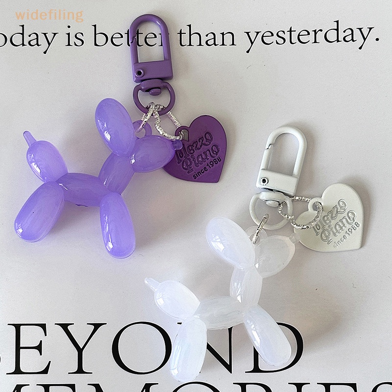 1 Móc Khóa Hình Cún Và Bong Bóng Hoạt Hình Đáng Yêu Dành Cho Nam Nữ