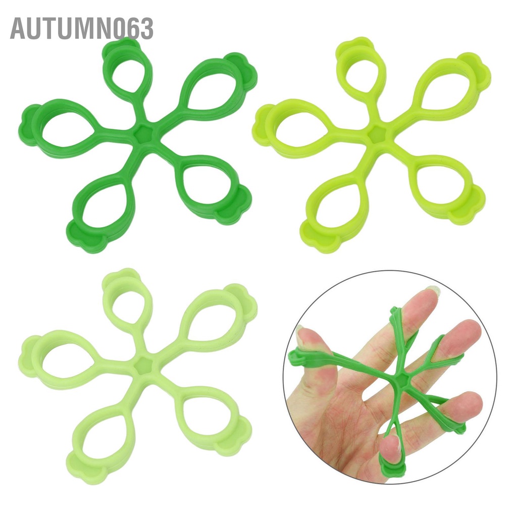 Autumn063 Miếng dán ngón tay silicon Hình hoa Springback Giải nén Tay cầm tăng cường cho văn phòng ngoài trời