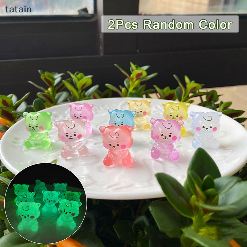 Set 2 Đồ trang trí Lạc Đà Alpaca Dạ Quang Trang Trí Tiểu Cảnh