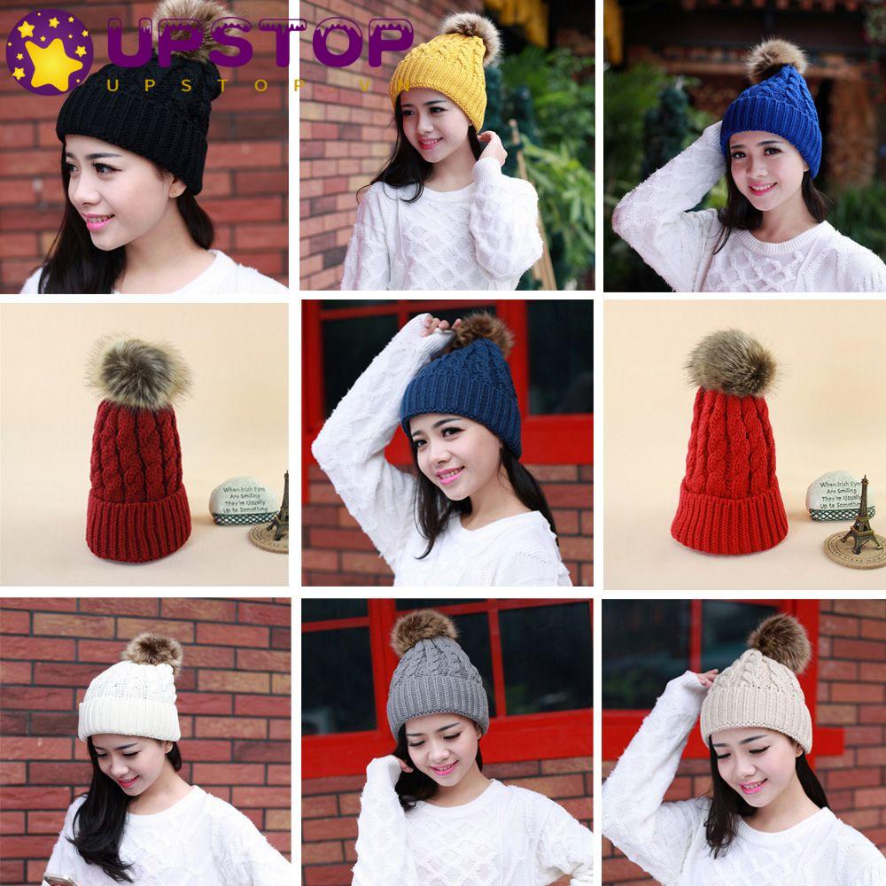 Mũ Lông Gấu Mèo Giữ Ấm Cho Nữ