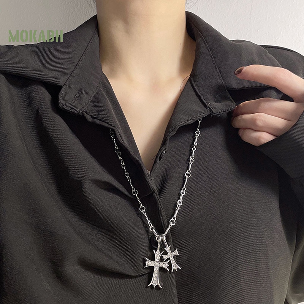 Vòng cổ Mặt Hình Xương Rồng Đính Đá Phong Cách Punk Hip Hop Thời Trang Cho Nam Và Nữ