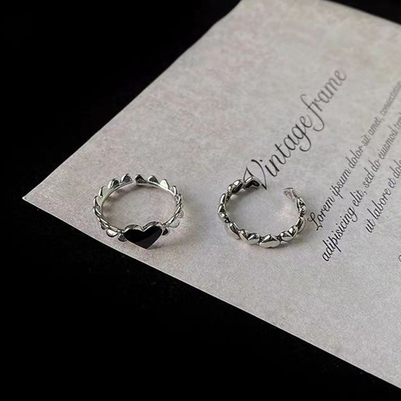 Nhẫn Cặp Hình Trái Tim Dễ Thương Sáng Tạo