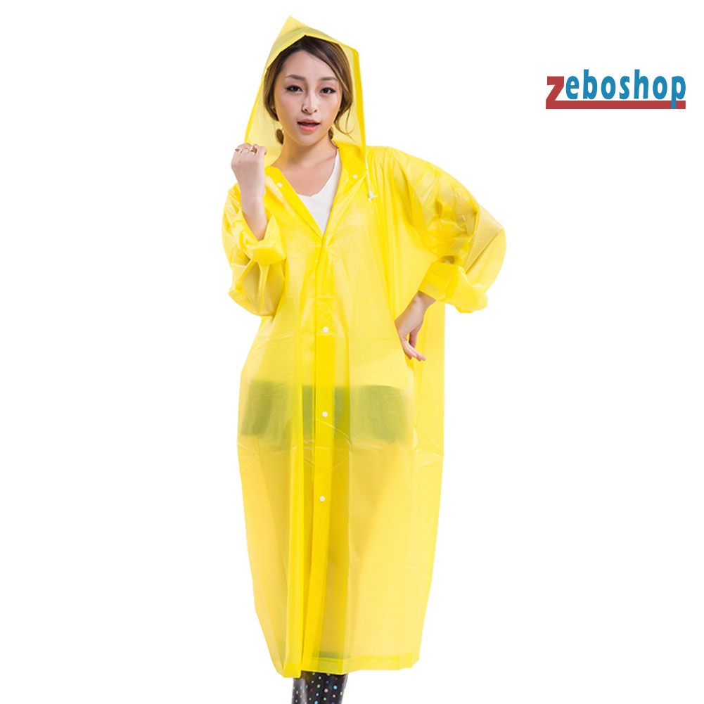 Áo Mưa Thể Thao Unisex Có Mũ Trùm Dùng Một Lần