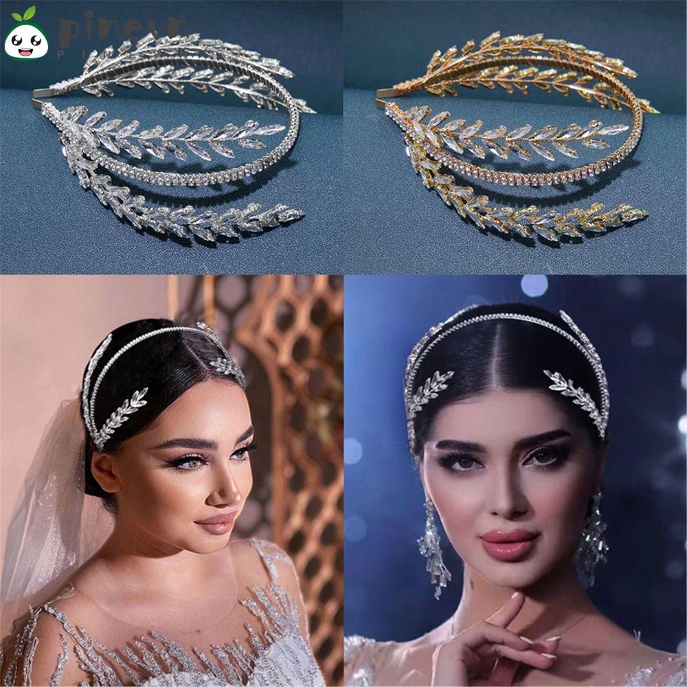 Băng Đô Cài Tóc Đính Đá Phong Cách Vintage Cho Cô Dâu