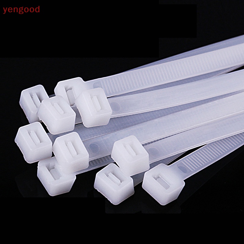 Set 100 Dây nylon Buộc Cáp Tự Khóa Kích Thước 3X200 Chuyên Dụng