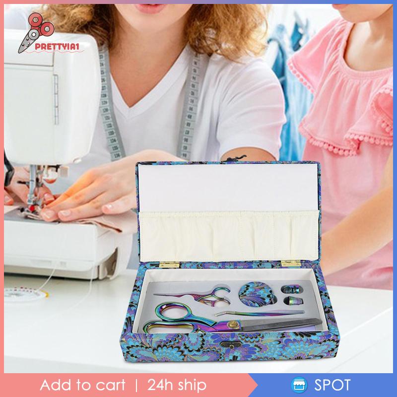 [Prettyia1] Kéo Cắt May Thủ Công Kèm Hộp Đựng