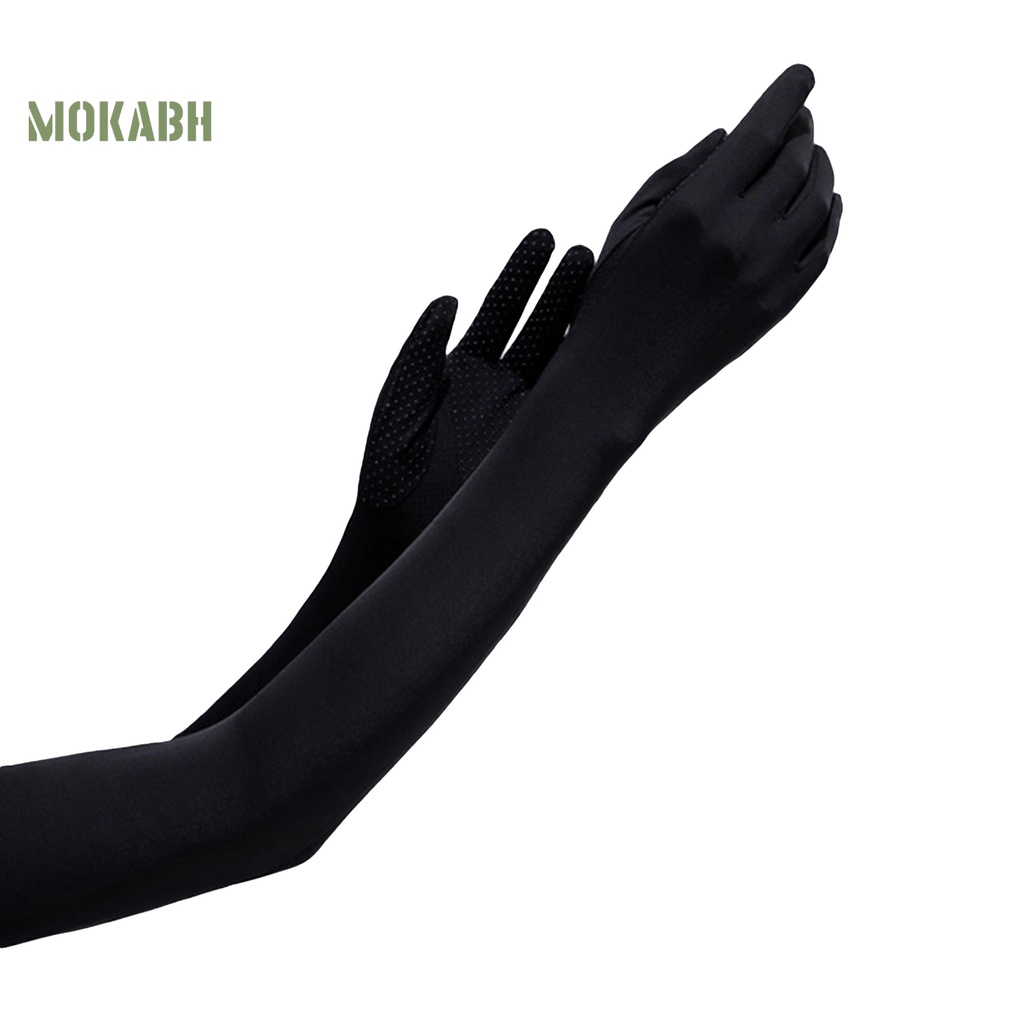 1 Cặp Găng Tay Bằng Nylon Co Giãn Cách Nhiệt Chống Tia UV Bảo Vệ Toàn Diện