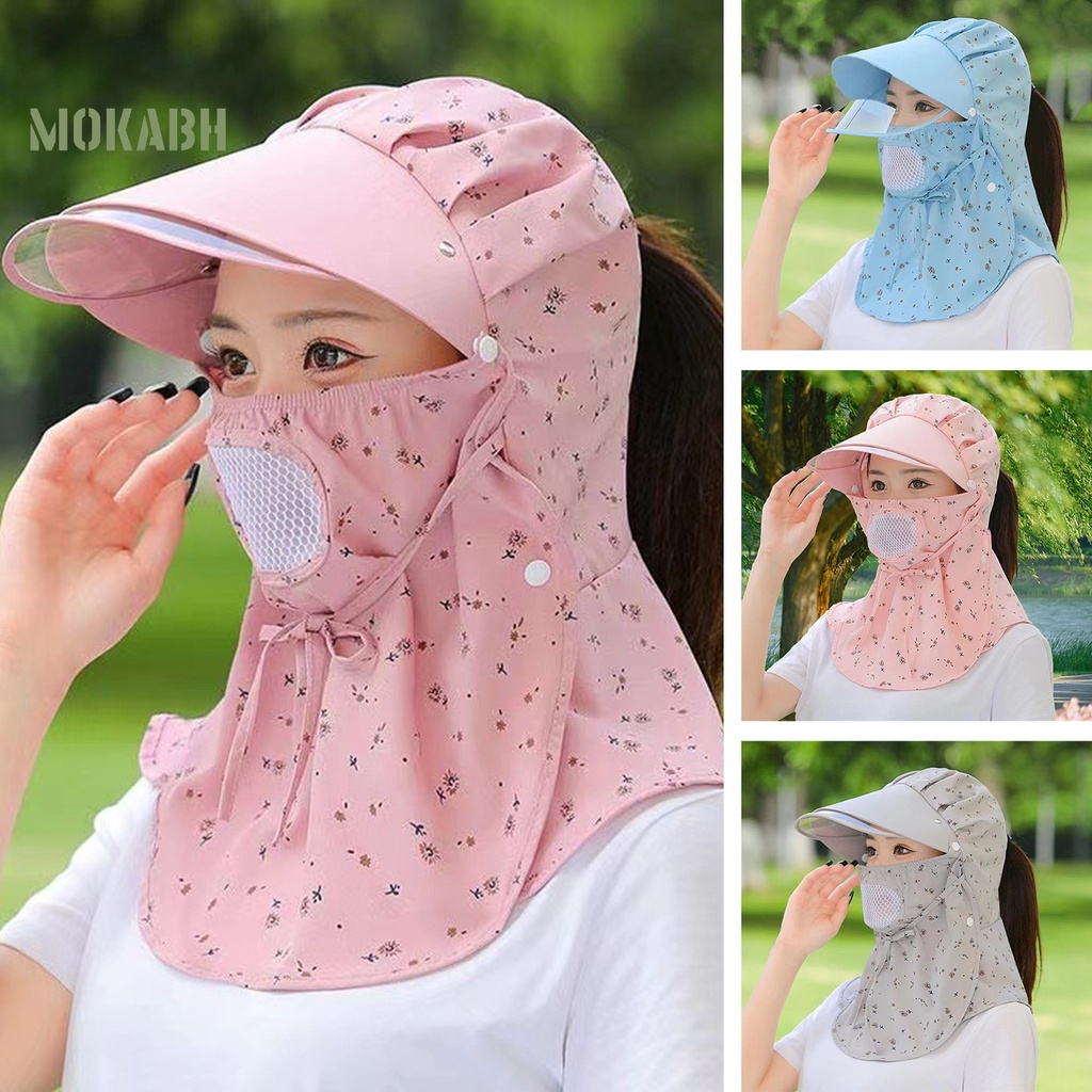 Nón Tai Bèo Cột Dây Thoáng Khí In Họa Tiết Hoa Có Thể Tháo Rời