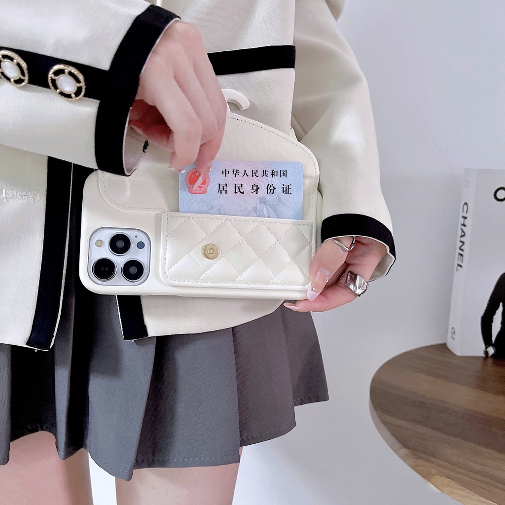 Bao Da Điện Thoại Nắp Lật Kèm Ngăn Đựng Thẻ Đính Kim Cương Màu Hồng Thời Trang Cho Iphone 14 13 12 11 Pro Max 14pro 13pro 12pro