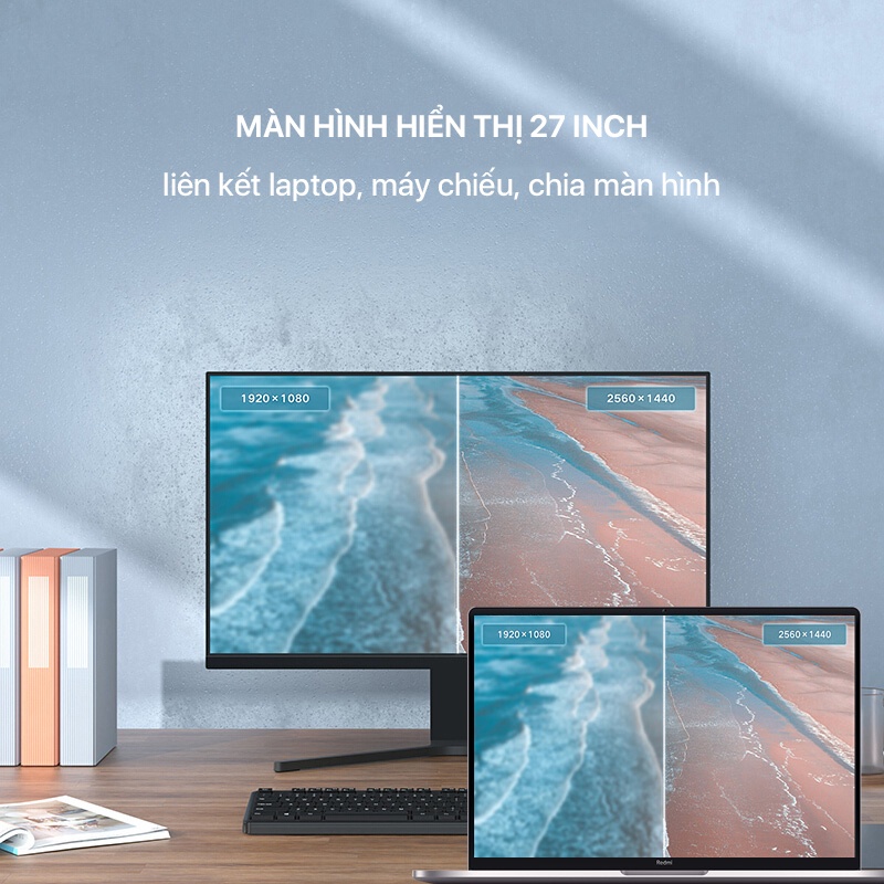 Màn Hình Máy Tính Xiaomi Redmi Monitor 27inch 2K | Tần số 60Hz | Tấm nền IPS 178° FHD/AUDIO/HDMI/VGA | BigBuy360 - bigbuy360.vn