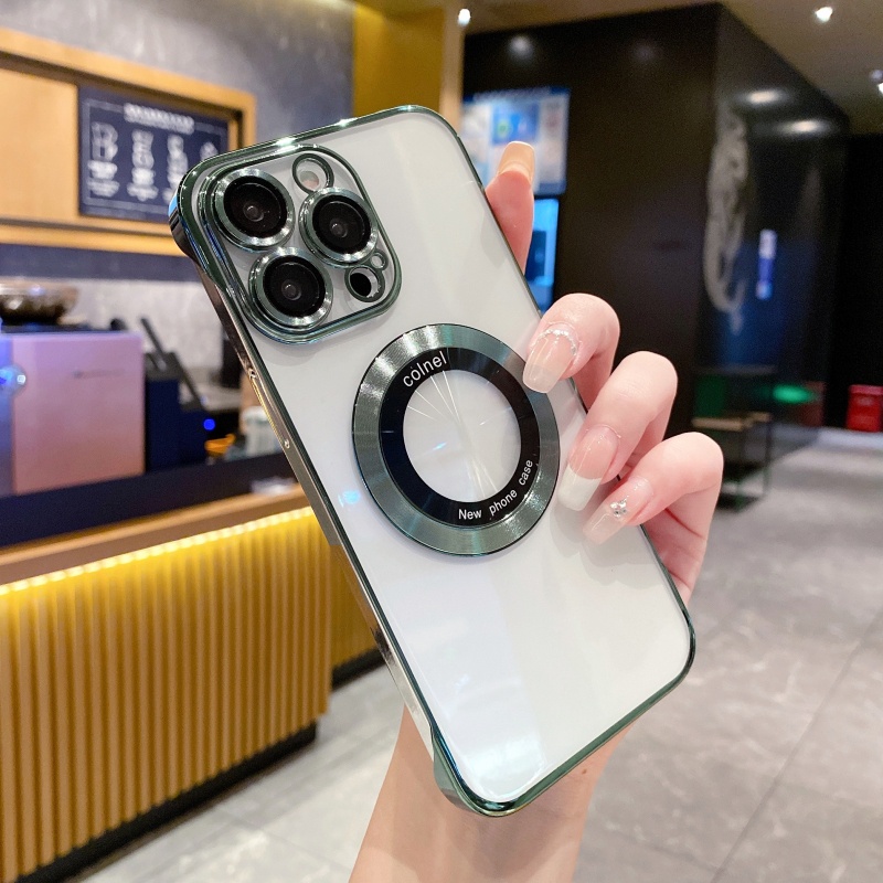 Ốp Điện Thoại Cứng Trong Suốt Siêu Mỏng Chống Sốc Chống Rơi Cho iPhone14 13 12 11 Pro Max 14 Plus