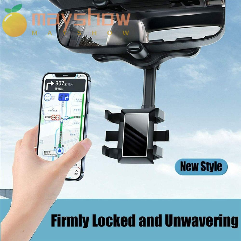 Giá Đỡ Điện Thoại Gương Chiếu Hậu MAYSHOW 360° Giá Đỡ Điện Thoại Có Thể Điều Chỉnh Xoay Được Tiện Dụng Cho Xe Hơi