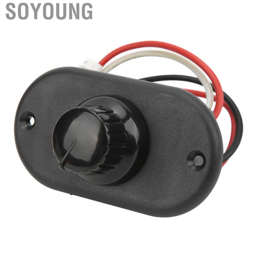 Soyoung Boats Parts 15%‑ Current Control Stepless DC12V/24V Wide Application Flush Mount RV  Dimmer Switch for Truck Yacht