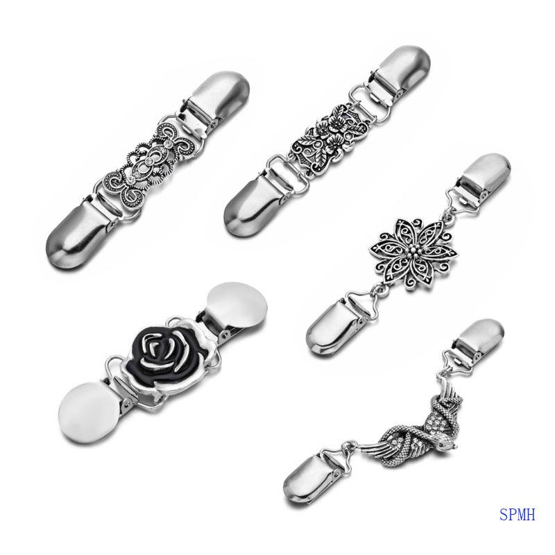 Kẹp Dây Xích Gắn Quần Áo / Áo Khoác Cardigan Hình Vịt Siêu Dễ Thương Cho Bạn Gái