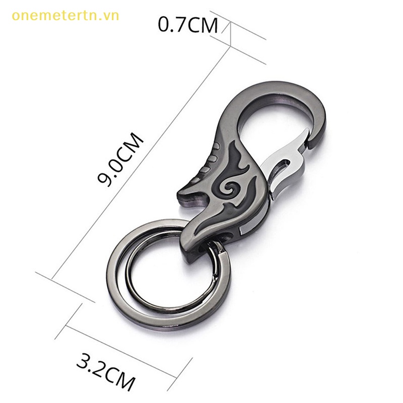 Onemetertn Móc Khóa Kim Loại Tráng Men Hình Ngọn Lửa Đơn Giản Cho Nam Nữ K360