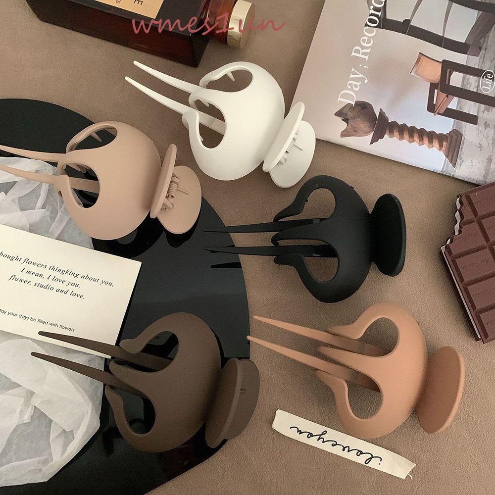 Kẹp Tóc Đuôi Vịt Bằng Acrylic 15H Phong Cách Retro Thanh Lịch Dành Cho Nữ