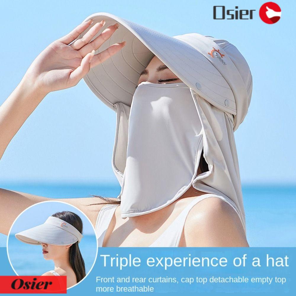 Osier1 Mũ Chống Nắng Mùa Hè Hấp Thụ Mồ Hôi Hữu Ích Với Vỏ Bọc Bảo Vệ Cổ
