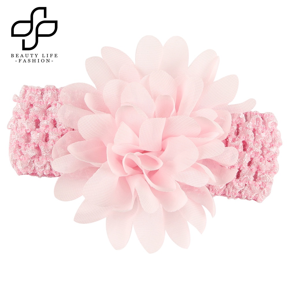 Băng Đô Voan Hoa Co Giãn Thời Trang Cho Bé Gái