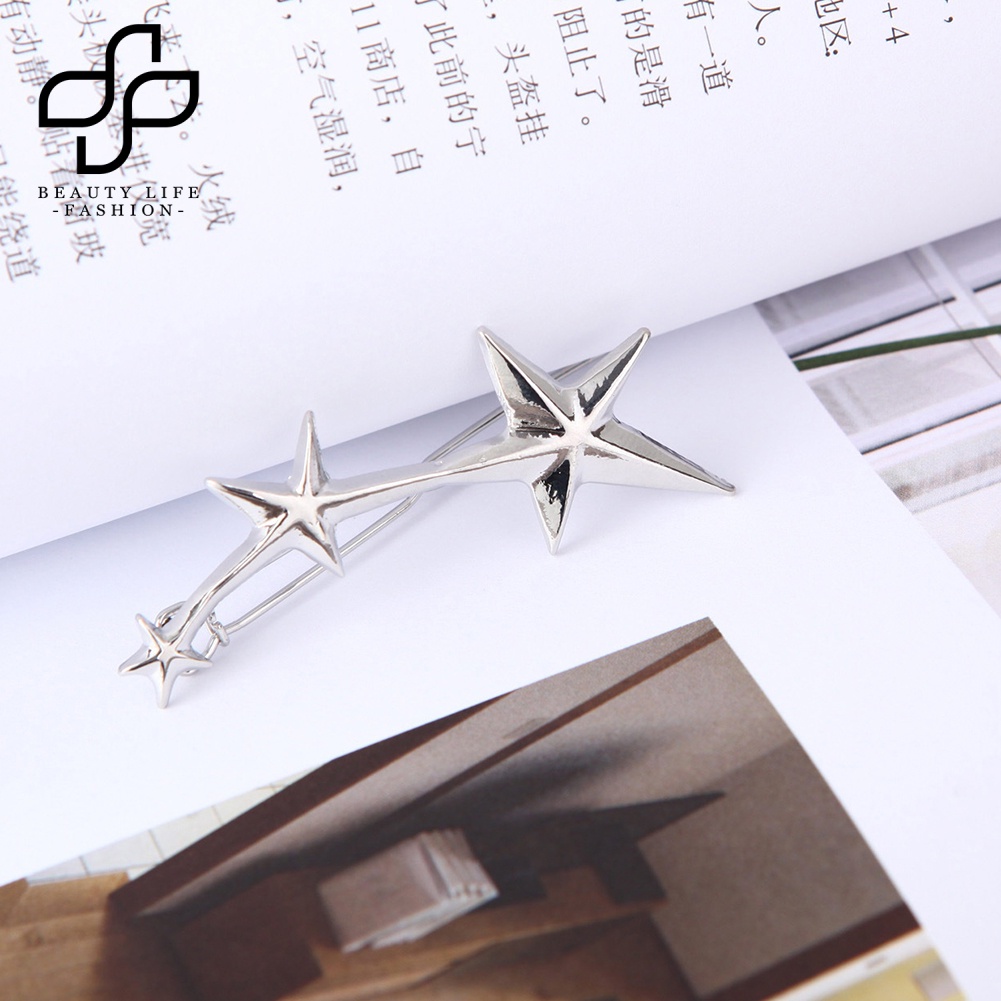 Bộ 2 Kẹp Tóc Hình Ngôi Sao Năm Cánh Thời Trang Cho Nữ