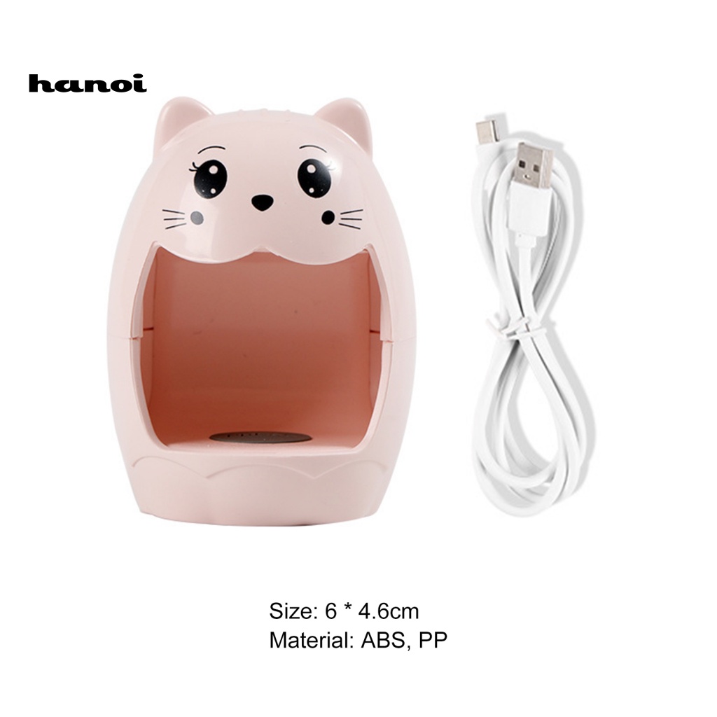 Đèn Sấy Khô Móng Tay Bằng Điện Mini Hình Động Vật Dễ Thương Dùng Tại Nhà