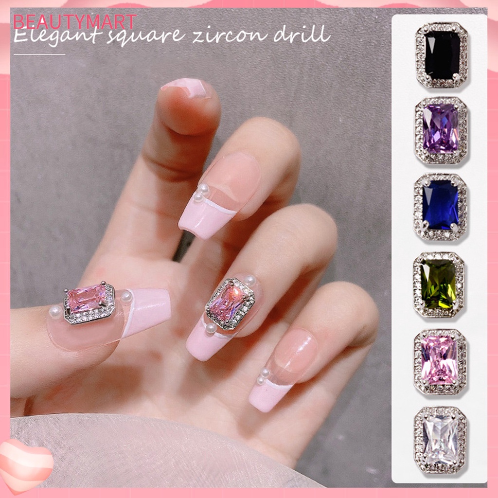 Hộp Đá Lập Phương Mini Đính Móng Tay Trang Trí Nghệ Thuật