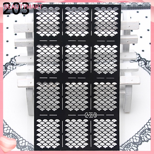 1 Tấm Sticker Rỗng Dán Móng Nghệ Thuật DIY Dễ Sử Dụng