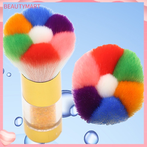 Cọ Phủi Bụi Móng Tay Tay Tay Cầm Đính Đá Với Lông Cọ Mềm Mại Tiện Dụng