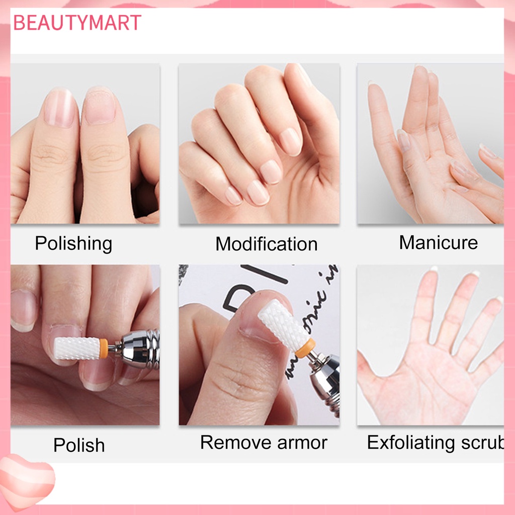 Mũi Khoan Đánh Bóng Móng Tay Đầu Phẳng Bằng Hợp Kim Chất Lượng Cao