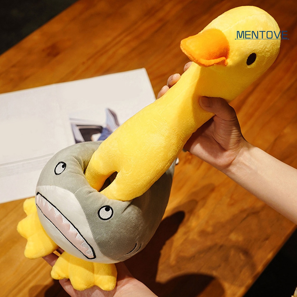 Thú Nhồi Bông Hình Cá Mập / Vịt Hoạt Hình Đa Năng Dễ Thương Trang Trí Nhà Cửa
