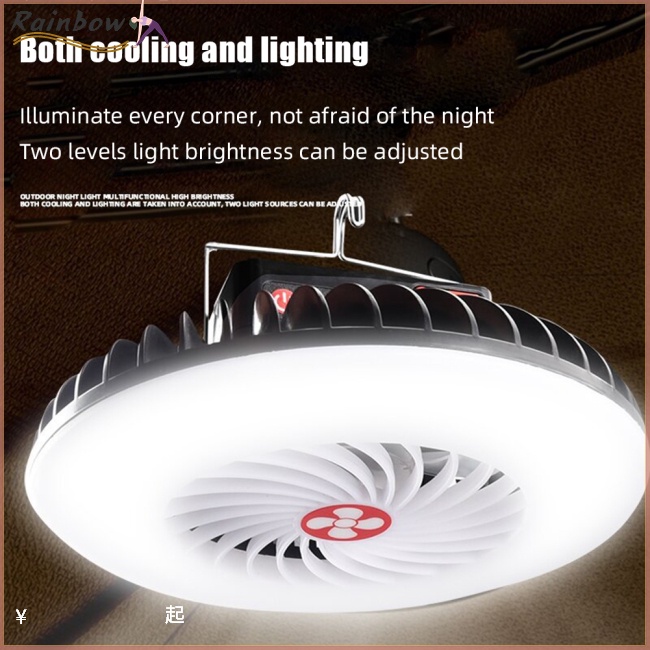 Quạt Tích Hợp Đèn Led Sử Dụng Năng Lượng Mặt Trời Đa Năng Tiện Dụng