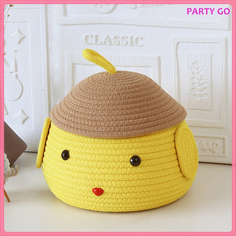 Thùng Rác Cotton Họa Tiết Hoạt Hình Xinh Xắn Dành Cho Bé