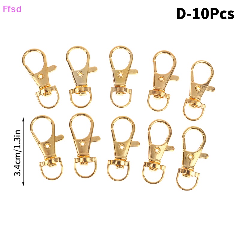 Bộ 10 Móc Khóa Tôm Hùm Bằng Kim Loại Dùng Làm Túi Xách DIY