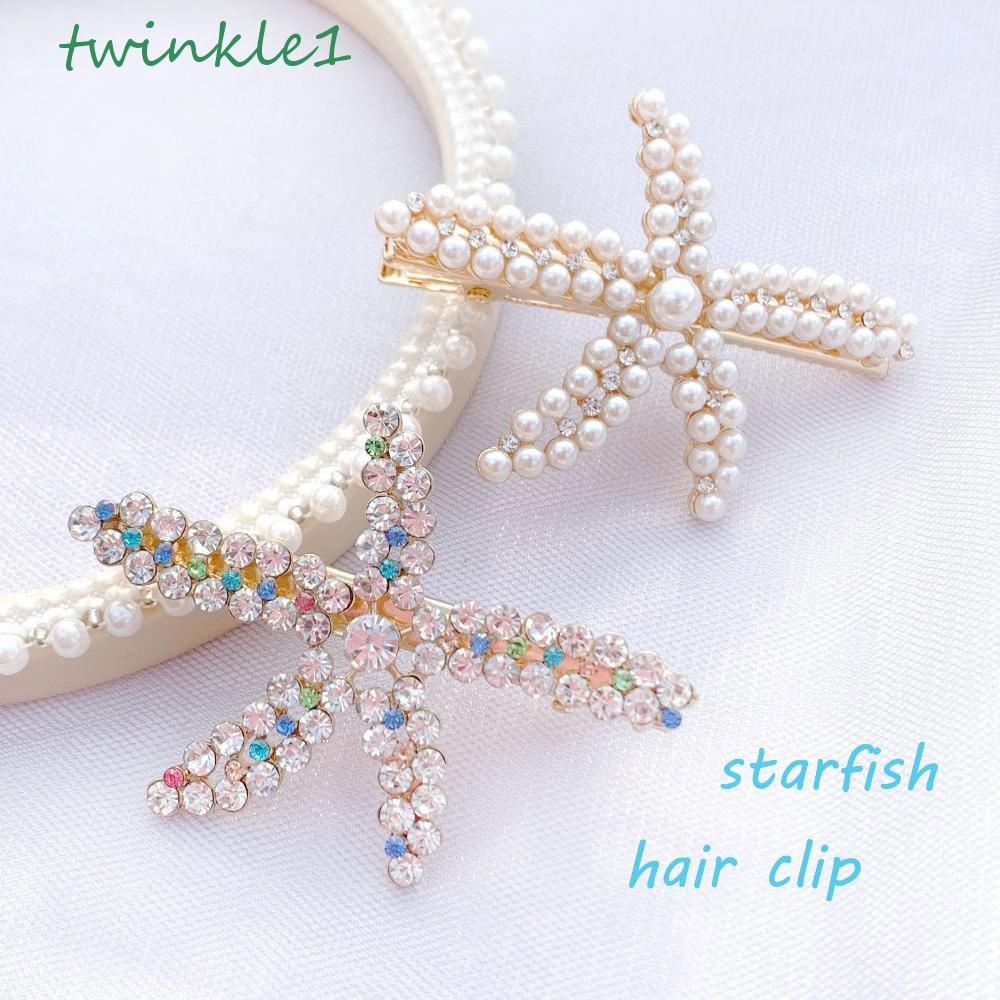 Kẹp Tóc Hình Sao Biển Lấp Lánh Mới Cho Bé Gái|Ghim Cài Áo BB Chất Lượng Cao