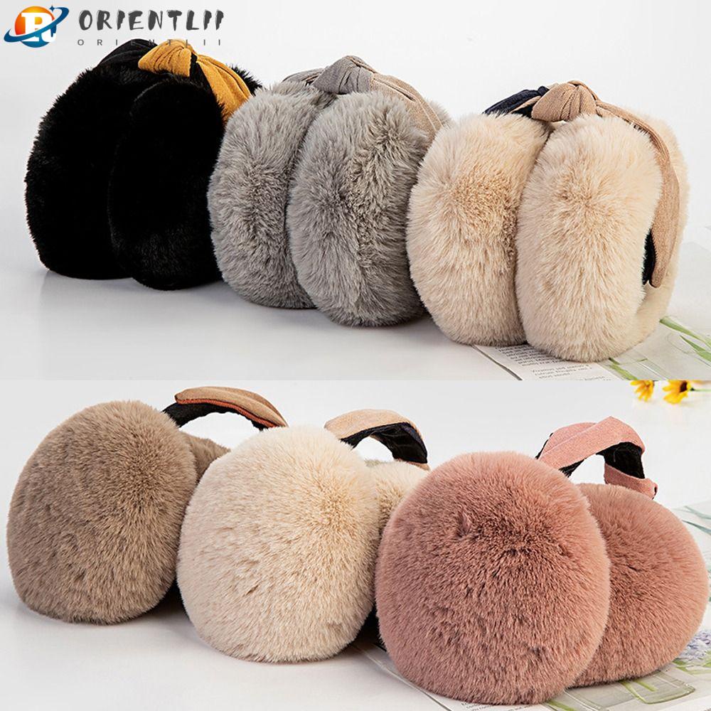 Chụp Tai Giữ Ấm Hai Màu Bằng Vải Bông Mềm Mại Dành Cho Nam Nữ Orentlii