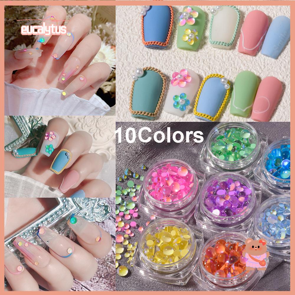 1 Hộp Dụng Cụ Làm Móng EUTUS 1 Hộp|(MớI 2021) MiếNg DáN Trang Trí MóNg DIY HìNh Đuôi Cá