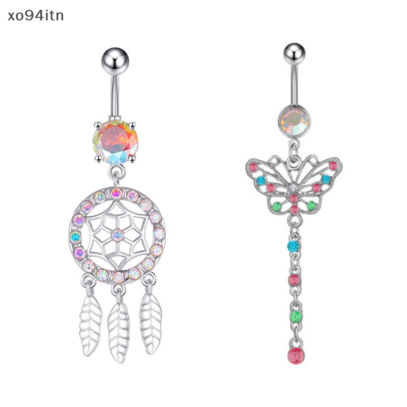 Khuyên Rốn Hình Trái Tim Đính Đá Zircon Thời Trang Cho Nữ