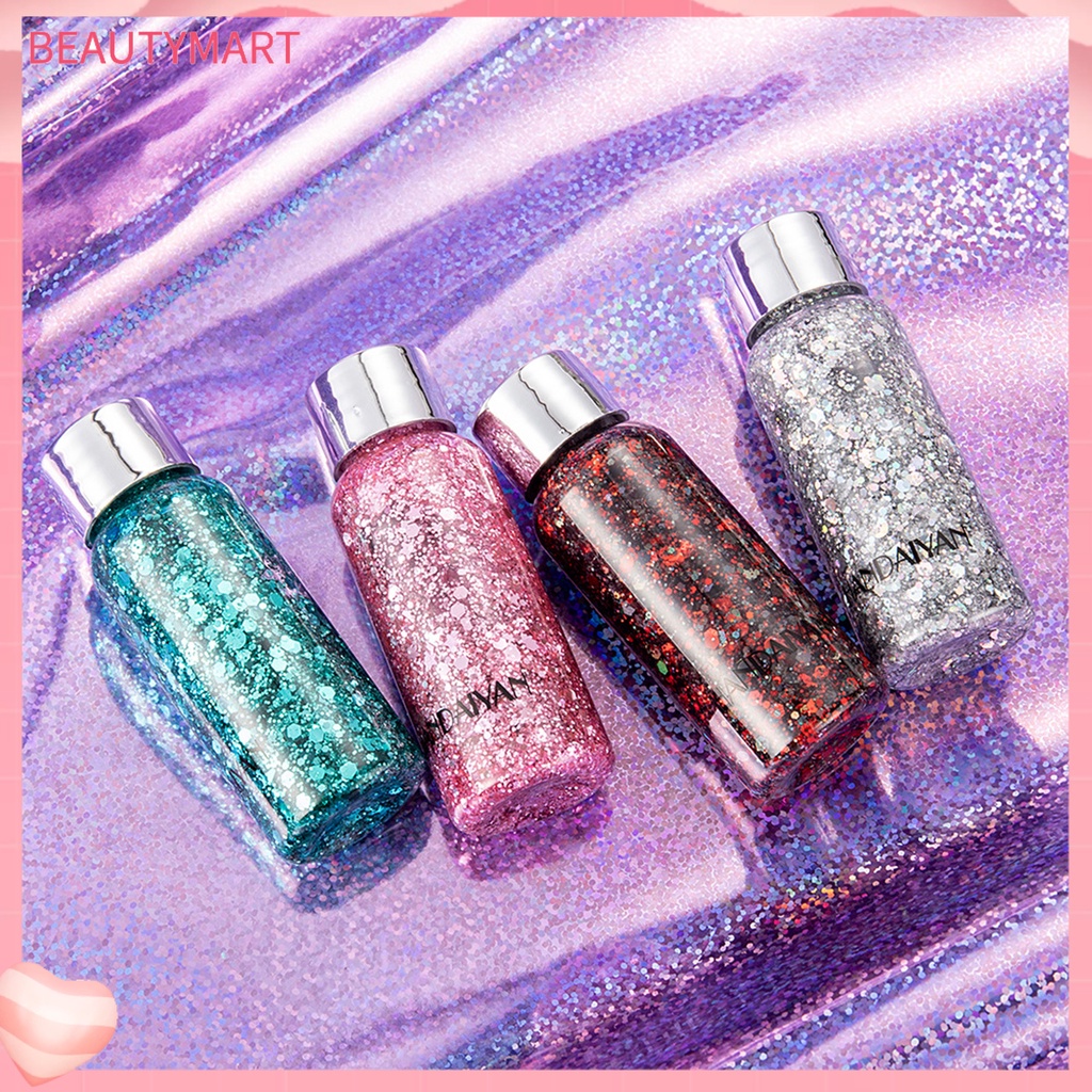 1 Lọ Gel Kim Tuyến HANDAIYAN Lấp Lánh 9 Màu Tùy Chọn Trang Điểm Mặt Và Cơ Thể Tại Nhà