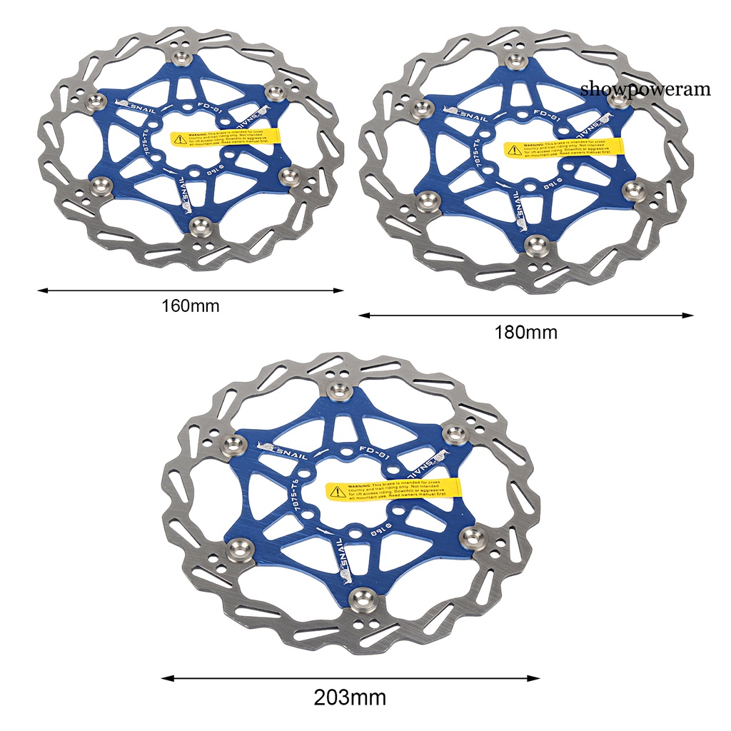 Đĩa Phanh Xe Đạp SP-Bicycle Cách Nhiệt 6 Họa Tiết Bằng Thép Không Gỉ