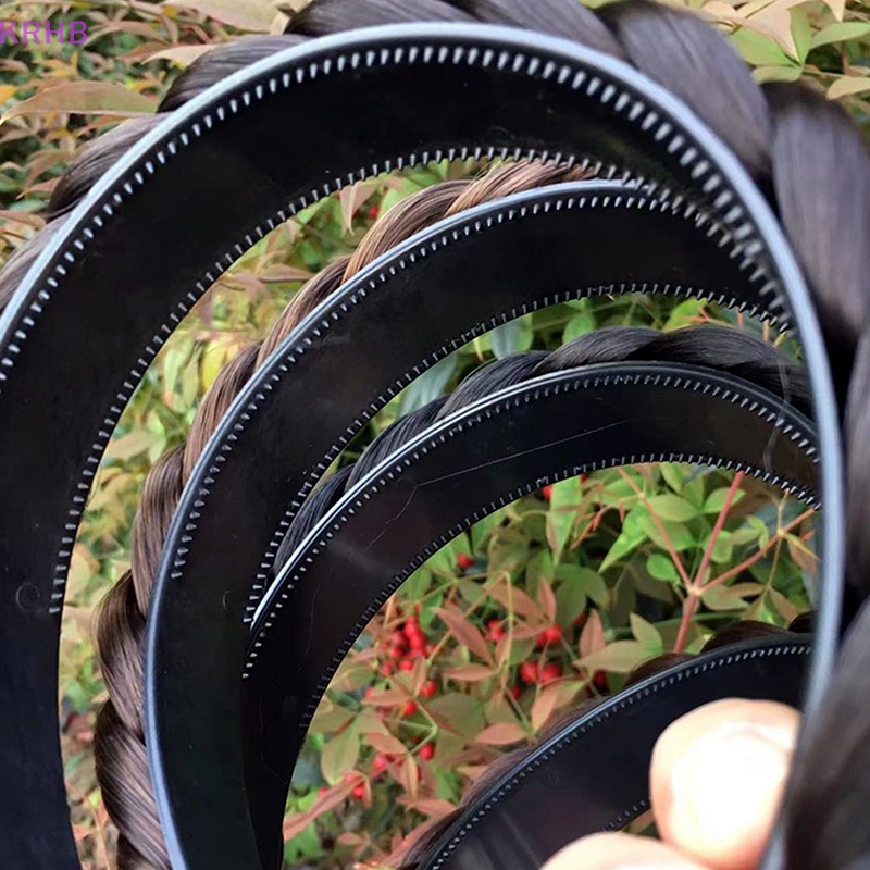 Băng Đô Dạng Tóc Giả Thắt Bím Chống Trượt Dành Cho Nữ Mới