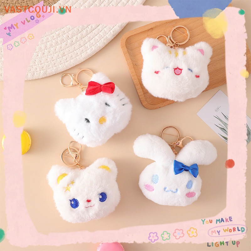 Thú Nhồi Bông Hình Gấu Dâu Tây VASTJI Disney Đáng Yêu Trang Trí Ba Lô / Móc Khóa Xe Hơi