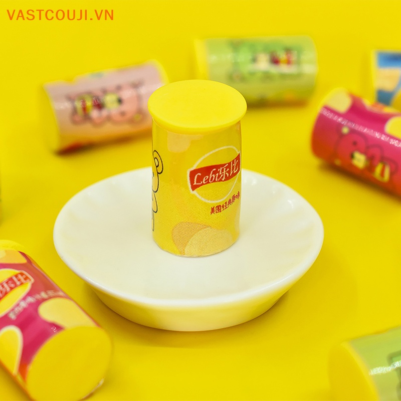 Set 2 Móc Khóa Hình Chai Khoai Tây Chiên 3D Trang Trí Nhà Búp Bê