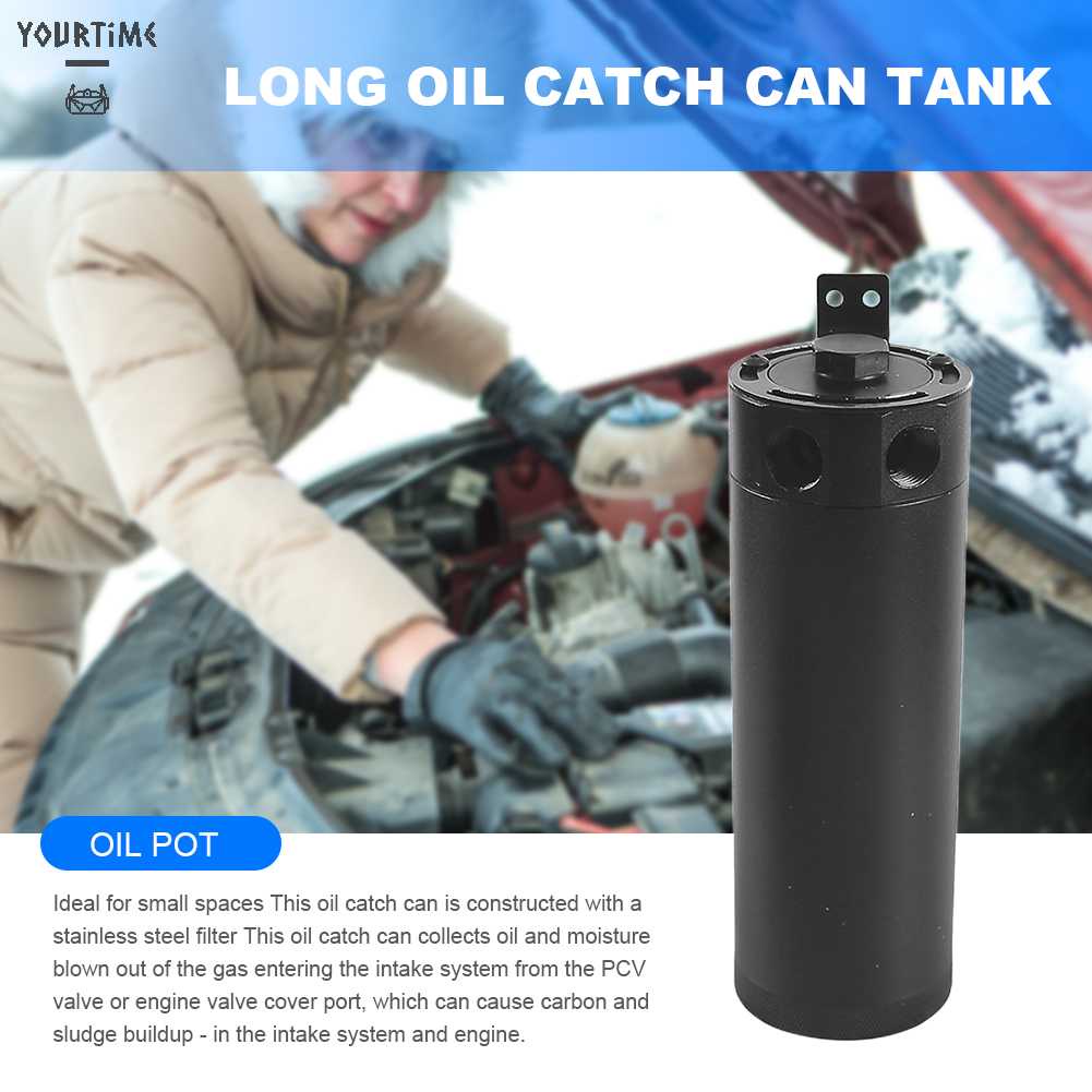 Bình Đựng Dầu 2 Cổng Bằng Nhôm Cho Xe Hơi