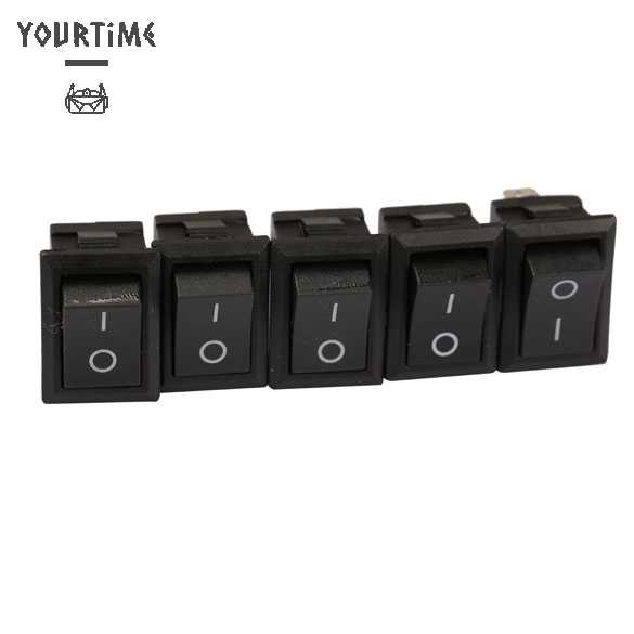 Set 20 Công Tắc Bật / Tắt Màu Đen Cho Động Cơ Xe Hơi