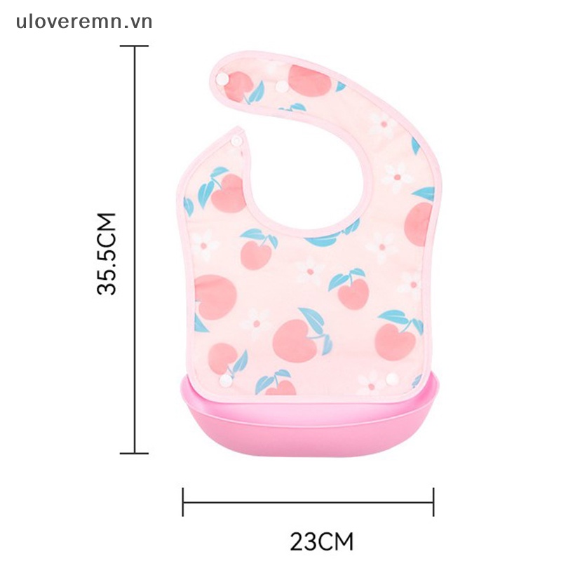 Yếm Ăn Mềm Mại In Họa Tiết Hoạt Hình Dễ Thương Cho Bé Sơ Sinh