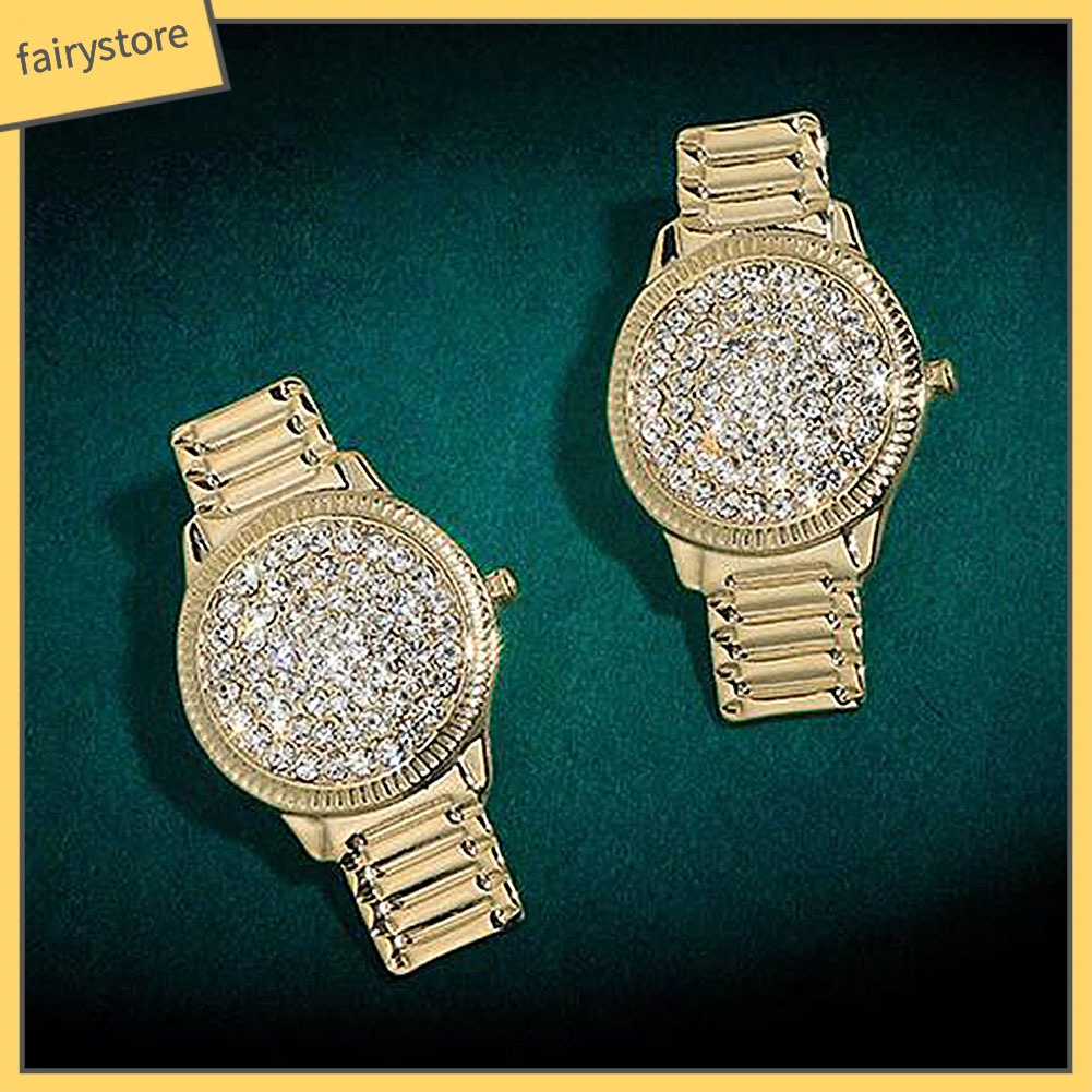 Bông Tai Hình Oval Đính Đá Thời Trang Dành Cho Nữ