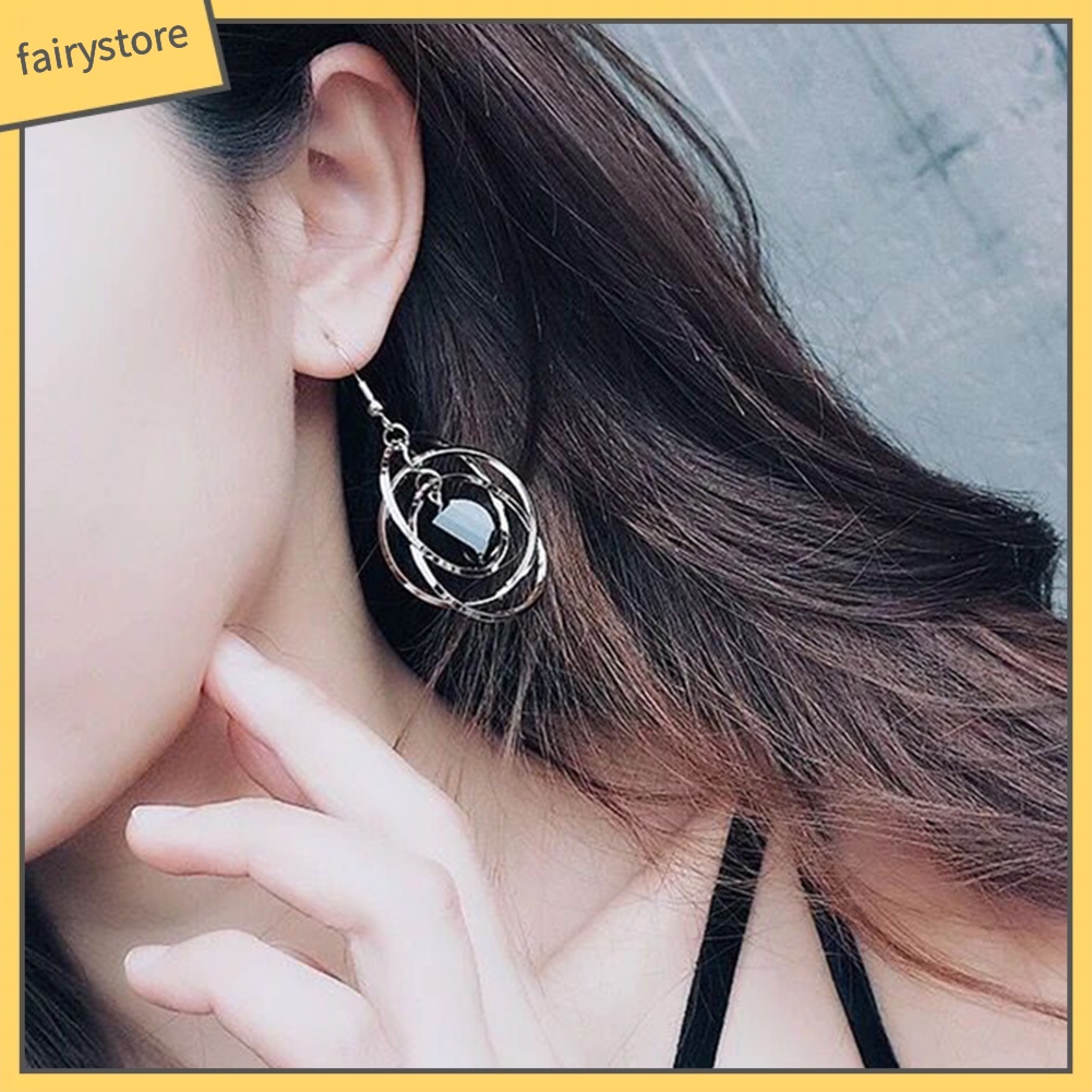 Bông Tai Móc Hình Tròn Rỗng Thanh Lịch Cho Nữ