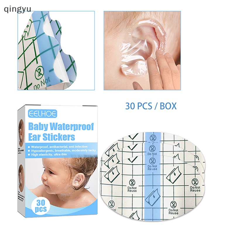 Set 30 Miếng Dán Tai Chống Thấm Nước Bảo Vệ Tai Khi Đi Bơi Dành Cho Bé