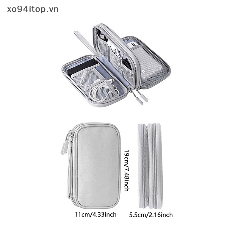 Túi Đựng Phụ Kiện Điện Tử / Dây Cáp Gọn Gàng Tiện Dụng Mang Theo Du Lịch