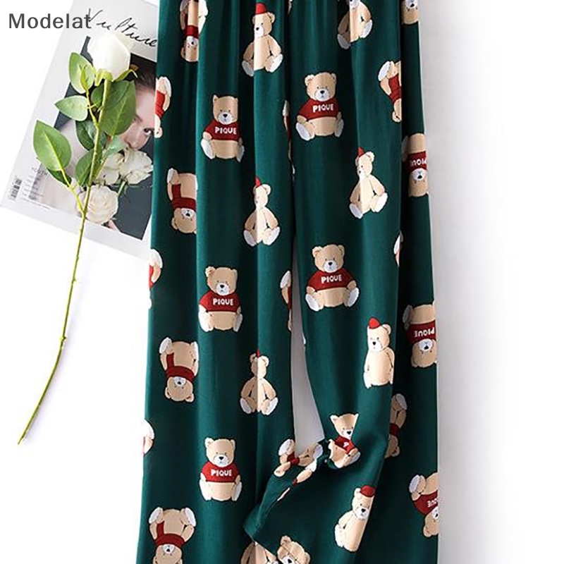 Mfc Quần ống rộng Chất Liệu Cotton Lụa Thời Trang Mùa Hè Cho Nữ